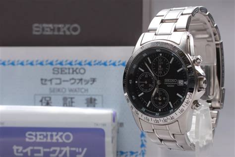 ノートパソコン 腕時計【seiko Chronograph 100m 7t92 0dw0】 メンズ