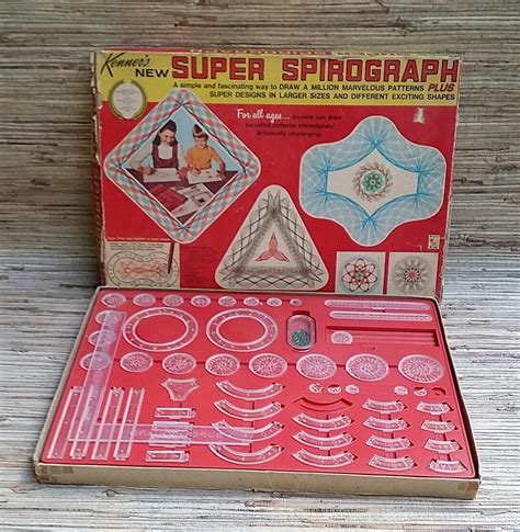 Super Spirograph Drawing Set No S By Kenner