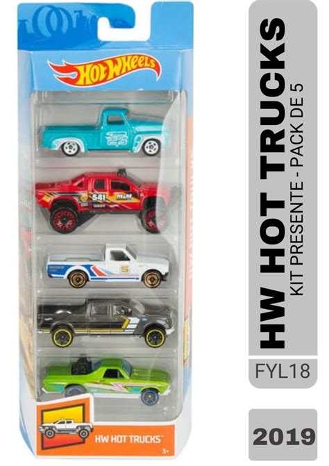 Hot Wheels Pack De Hw Hot Trucks Fyl Mini Na Web