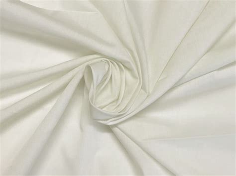 Plain Dye Polycotton Ivory