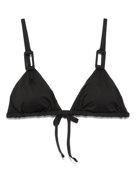 Fisico Triangle Cup Bikini Top Black FARFETCH UK