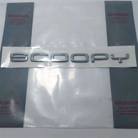 Jual Emblem Logo Timbul D Honda Scoopy K F Warna Silver