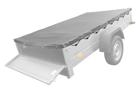 Bâche plate grise pour remorque Garden Trailer 230 KIPP grise UNITRAILER