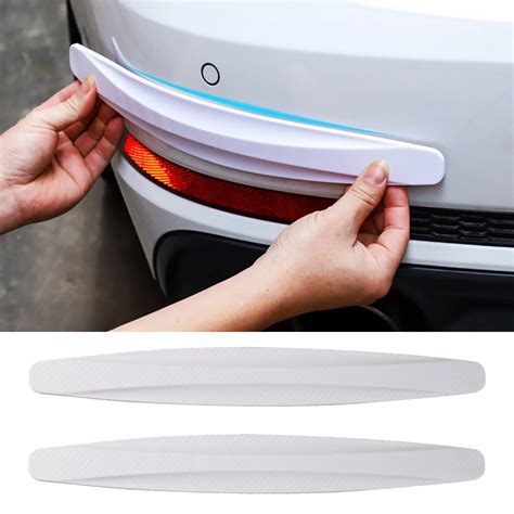 2 Pcs Car Bumper Protector Strip Guard Corner Protection Strips Scratch