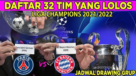 Daftar 32 Tim Yang Lolos Liga Champions Jadwal Undian Grup Uefa