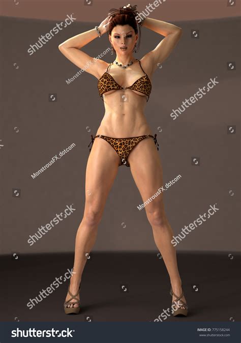 Realistic 3d Female Bikini Model Illustration Stock Illustration 775158244 Shutterstock