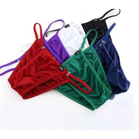 Mens G String Underwear T Back Briefs Sexy Micro Low Rise Bikini Pouch Panties Picclick Uk
