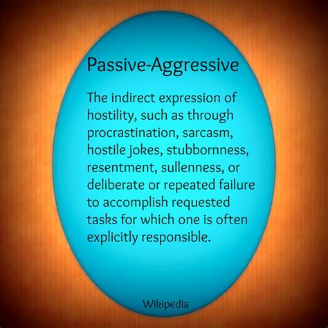 Sanctuary for the Abused: Passive-Aggressive Behavior