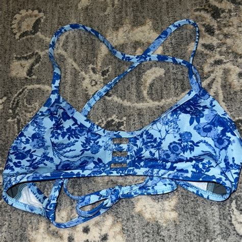 Jolyn Clothing Swim Tomcat Jolyn Floral Blue Strappy Bikini Top