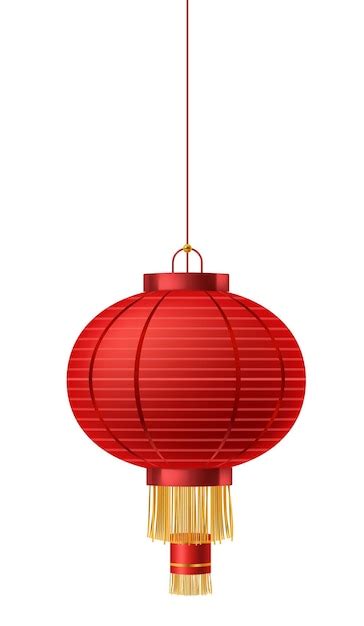 Premium Vector Hanging Red Lantern Mockup Traditional Chinese Holiday