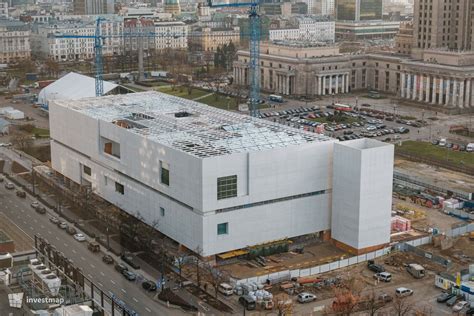 Przy Pa Acu Kultury I Nauki W Warszawie Trwa Budowa Muzeum Sztuki