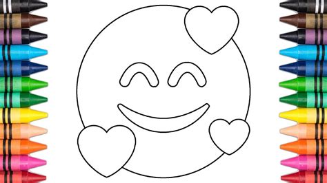 Love Emoji Coloring Page How To Draw Love Emoji Firefly [ncs] Youtube