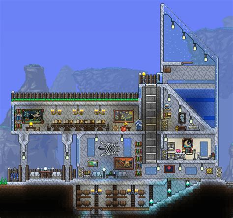 I Built A Modern Marble House Terraria