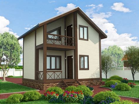 Дом "Брус-10" из профилированного бруса | Дома под ключ