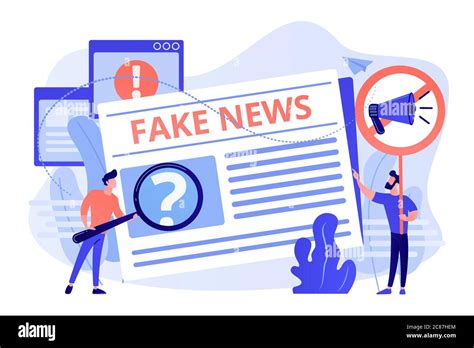 Fake News Concept Vector Illustration Stock Vector Image And Art Alamy