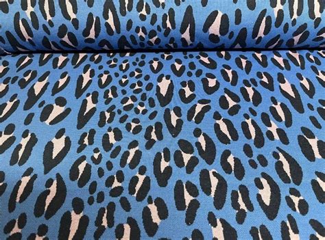 Jacquard Alb Stoffe Easy Going Collection Safari Blue SDS Stoffen