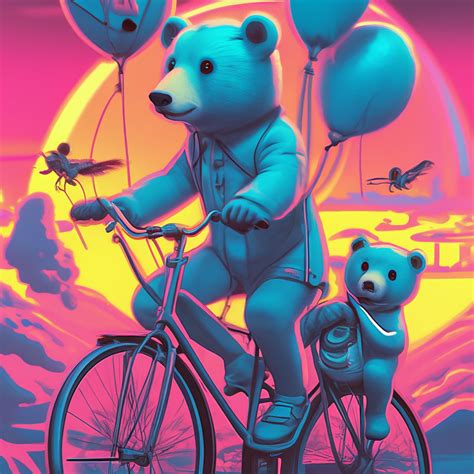 «Ехали медведи на велосипеде, а за …» — создано в Шедевруме