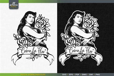 Selena Svg Como La Flor Selena Quintanilla Latina Svg Etsy