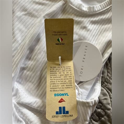 Tori Praver Swimwear Swim Nwt Tori Praver Swimwear Emmy Bikini Swim Top White Ribbed Size L