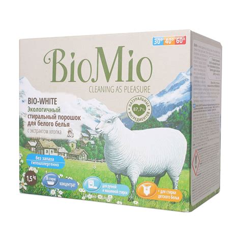 Стиральный порошок BioMio Вайт, 1,5кг - купить в интернет-магазине EVA
