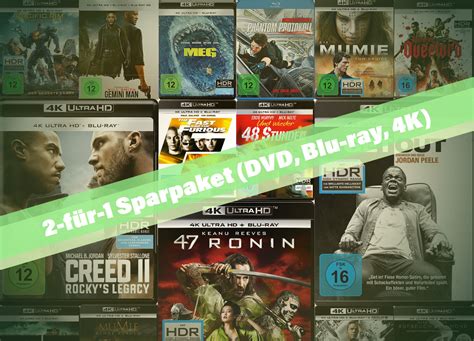 F R Sparpaket Aktion Auf Ausgew Hlte Dvd Blu Rays Und K Ultra Hd