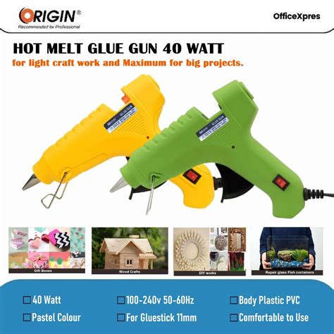 Jual Hot Melt Glue Gun Watt Patel Colour Lem Tembak Watt Warna Pastel Lem Tembak Besar
