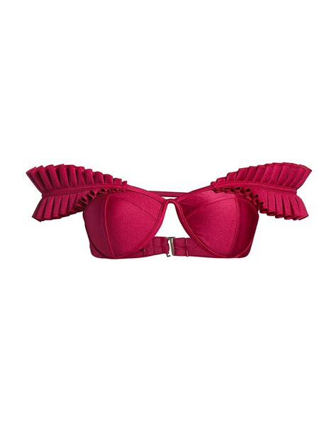 Buy ANDREA IYAMAH Mulan Bikini Top Ruby At Off Editorialist
