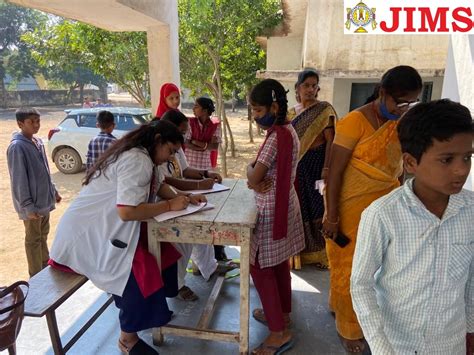 School Health Camp Zphs School Narasappaguda Jims Homoeopathic