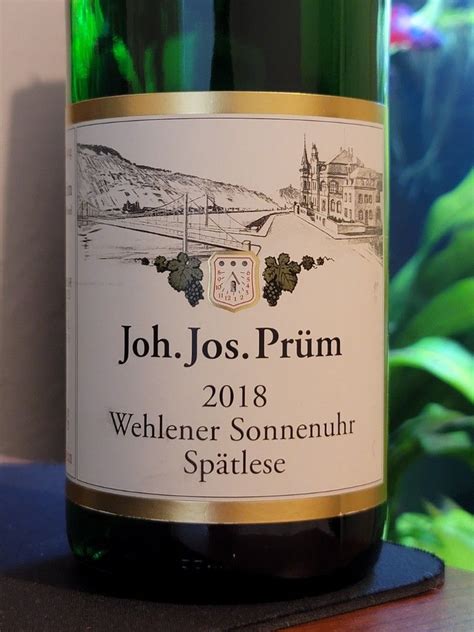 Joh Jos Pr M Wehlener Sonnenuhr Riesling Sp Tlese Germany