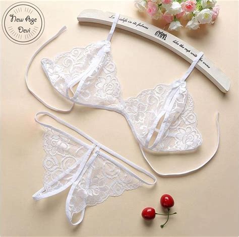 Bol Kanten Lingerie Open Kruis Wit L Sexy Hot Erotische Set Vrouwen Kant Transparante