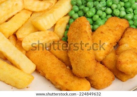 Fish Fingers Chips Baked Beans Stock Photo 36636358 Shutterstock