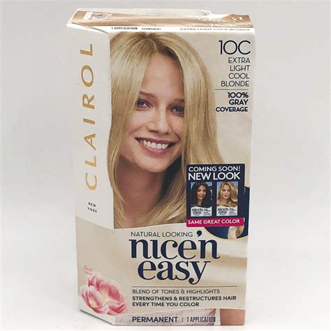 Clairol Nice N Easy Hair Color 10C Light Cool Blonde Dye