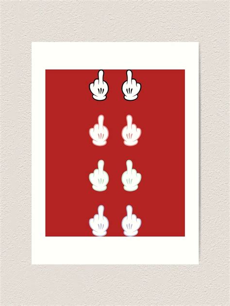 Cartoon Fuck You Emoji Art Print For Sale By TEDGLOBAL99 Redbubble