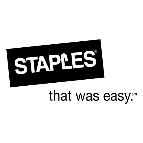 Staples Logo Black and White (1) – Brands Logos