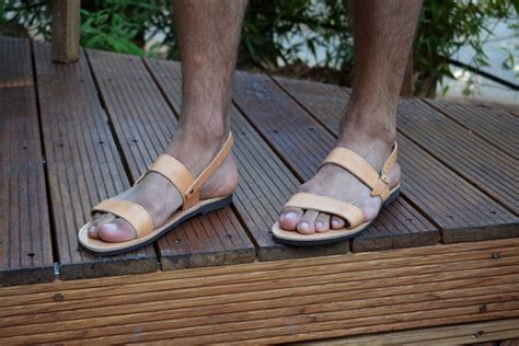 Mens Leather Sandals Mens Greek Leather Sandals Etsy