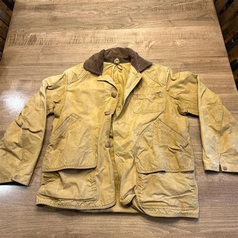 Vintage Hunting Coat Size Resembles Large Stained Depop