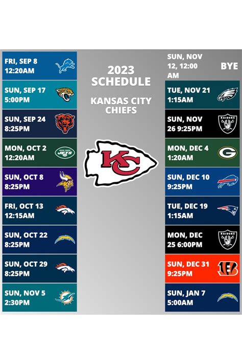 Chiefs Schedule 2024 25 Tax Roxi Cristal