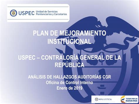 Pdf Plan De Mejoramiento Institucional Uspec Plan De Mejoramiento