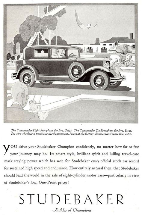 1929 Studebaker Studebaker Vintage Cars Car Ads