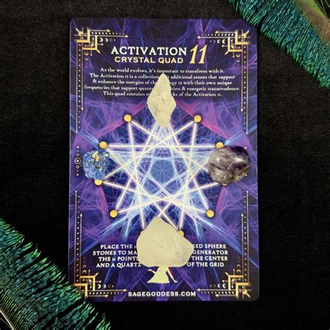 Sage Goddess Activation 11 Crystal Quad for ascension