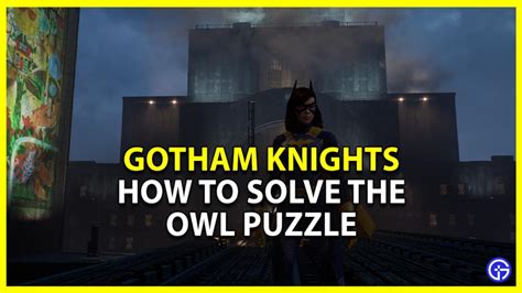 Gotham Knights Owl Puzzle Solution