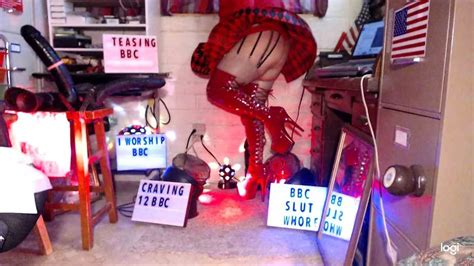 Shiny Red Thigh High BBC SLUT Platform Stiletto Boots Nude Pics XHamster