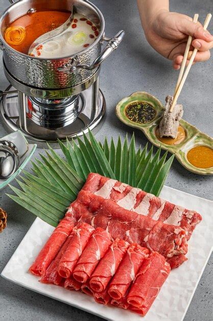 Hot Pot Chino Shabu Shabu Shabu Hotpot Set Shabu De Hotpot Japon S Cerdo Hotpot Foto Premium