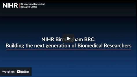 Building The Next Generation Of Biomedical Researchers Nihr