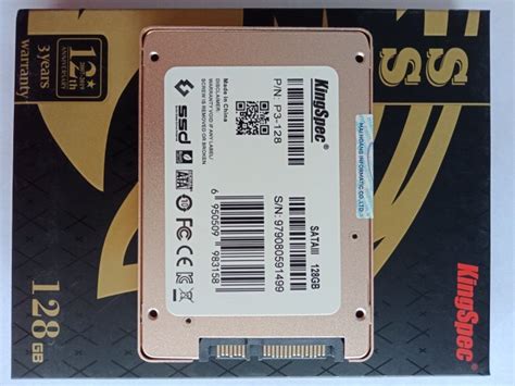 Ổ Cứng SSD Kingspec P3-128 128Gb SATA3 – Hàng Chính Hãng