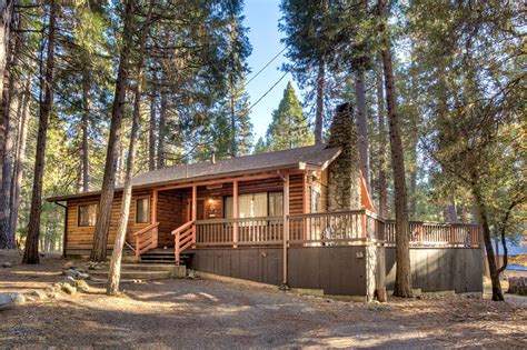 Redwoods in Yosemite - (55) Deer Creek, Log Cabins, Wawona, United ...