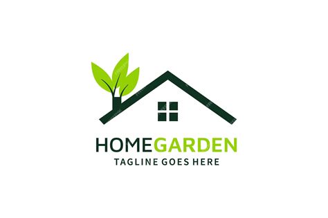 Premium Vector Nature Home Logo Green Garden Design