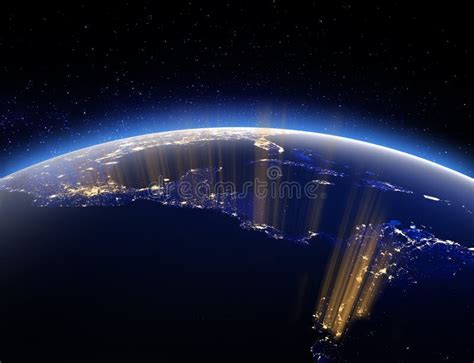 Earth City Lights Elements Of This Image Furnished By Nasa 3d