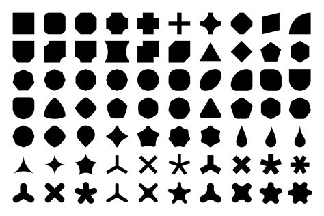 70 Basic Shapes Silhouette By Handriwork Thehungryjpeg
