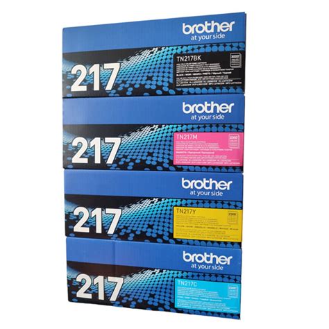 Toner Brother TN-217 pack 4 colores dcp-l3551cdw, l3750cdw